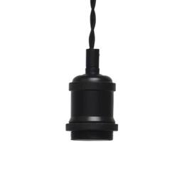 First Choice Lighting Flex -Black Retro Ceiling Pendant Flex Kit for Easy Fit Shades in Black - thumbnail 3
