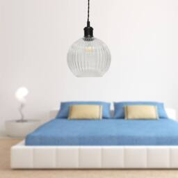 First Choice Lighting Flex -Black Retro Ceiling Pendant Flex Kit for Easy Fit Shades in Black - thumbnail 5