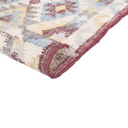 Wyld and Coco Handwoven Multicolour Jute and Cotton Rug 140 x 200 cm with Tassels - Size: 140 cm x 200 cm - thumbnail 4