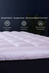 Neo Extra Thick 10CM Deep Luxury Mattress Topper in White - Size: King - thumbnail 2