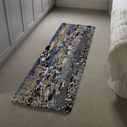 Benjamin Tate Design Mixed Animal Print Runner Rug in Natural - Size: 67 cm x 230 cm - thumbnail 4