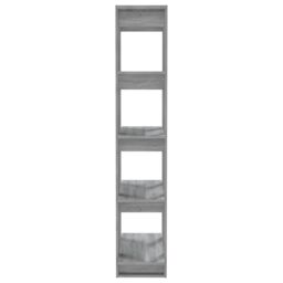 Berkfield Home Book Cabinet/Room Divider Grey Sonoma 80x30x160 cm Engineered Wood - Size: 80 x 30 x 160 cm - thumbnail 6