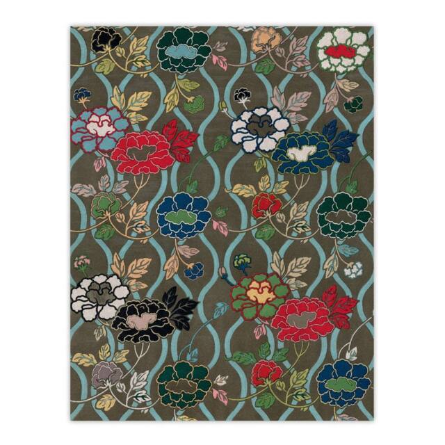 "Artery8 Japanese Floral Pattern G A Audsley Vintage Wall Art Print Poster - Size: W24"" x H32""" - image 1