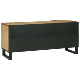 Berkfield Home TV Cabinet - 105 x 33.5 x 46 cm, Made from Solid Mango Wood in Brown - Size: 105 x 33.5 x 46 cm - thumbnail 5