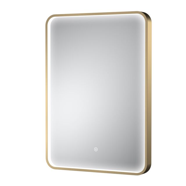 Balterley Inset Framed LED Mirror with Demister Pad, 700x500 - Brushed Brass in Metallics - image 1