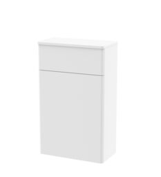 Balterley Bathroom Floor Concealed Cistern WC Toilet Unit, Satin White, 500mm in White