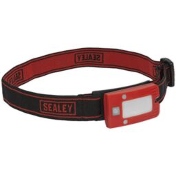 Loops Red Rechargeable Head Torch - Adjustable Band - Automatic Sensor - 2W COB LED - thumbnail 1