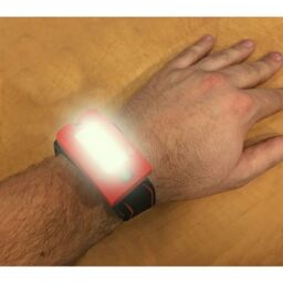 Loops Red Rechargeable Head Torch - Adjustable Band - Automatic Sensor - 2W COB LED - thumbnail 3