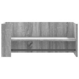 Berkfield Home Wall Shelf Grey Sonoma 70.5x35x30.5 cm Engineered Wood - thumbnail 4