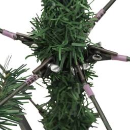 Berkfield Home Beautiful Artificial Hinged Christmas Tree with Cones 120 cm in Green - thumbnail 7