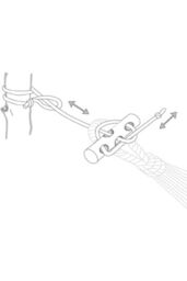 Amazonas Micro Rope Hammock Tree Suspension Rope Set - 150kg in Black - thumbnail 3