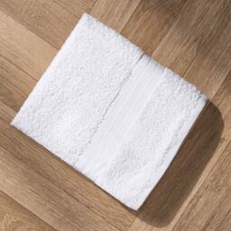 OHS 10 Pack of 100% Cotton Bathroom Bath Towel in White - thumbnail 2