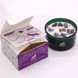 KDMD Hop Hare Crystal Magic Flower Candle - The Moon in Purple - thumbnail 2