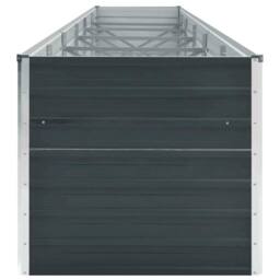 Berkfield Home Garden Raised Bed Galvanised Steel 480x80x77 cm Anthracite in Dark Grey - Size: 480 x 80 x 77 cm - thumbnail 5