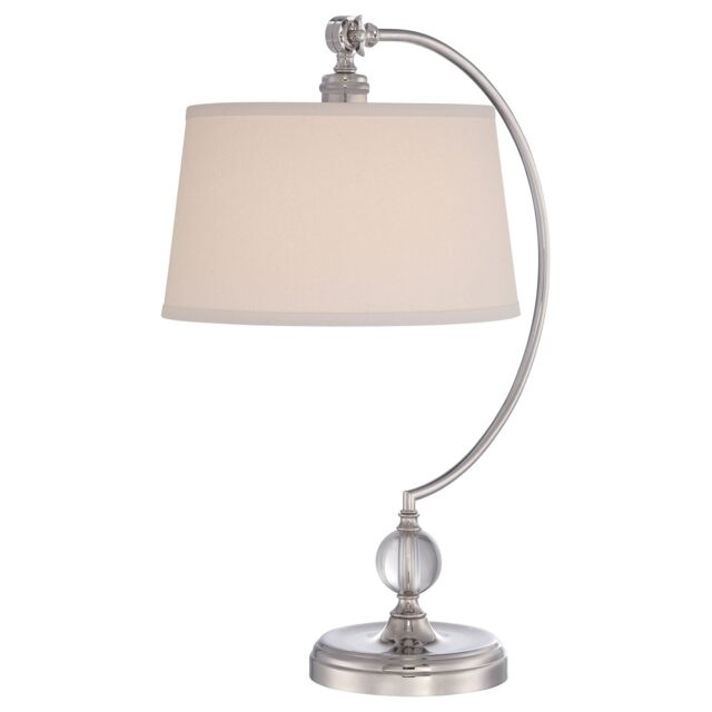 Loops Table Lamp Highly Polished Nickel Finish LED E27 100W Single Bulb d02248 in Metallics