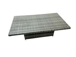 Fimous Poly Rattan Outdoor Patio Corner Sofa Set with 2 Small Stool, 2 Chairs in Dark Grey - thumbnail 4