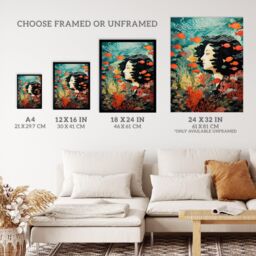 "Wee Blue Coo Wall Art Print Sleeping With Fishes Underwater Dream Living Room Framed - Size: W12"" x H16""" - thumbnail 3