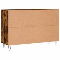 Berkfield Home Sideboard Smoked Oak 104x35x70 cm Engineered Wood in Brown - Size: 104 x 35 x 70 cm - thumbnail 8