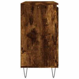 Berkfield Home Sideboard Smoked Oak 104x35x70 cm Engineered Wood in Brown - Size: 104 x 35 x 70 cm - thumbnail 7