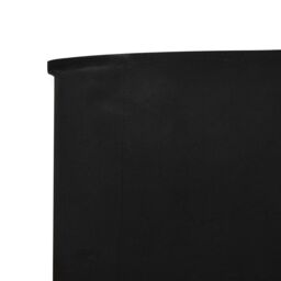 Berkfield Home 3-panel Wind Screen Fabric 400x120 cm Black - thumbnail 4