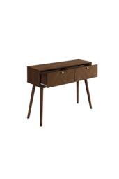 Birlea Herringford Console Table Hall Dressing Table Walnut Parquet Design in Brown - thumbnail 5