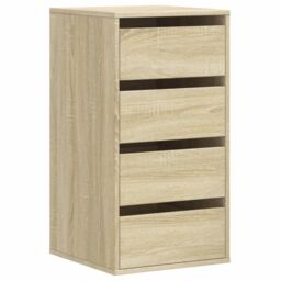 Berkfield Home Corner Chest of Drawers Sonoma Oak 40x41x76 cm Engineered Wood in Brown - Size: 40 x 41 x 76 cm - thumbnail 2