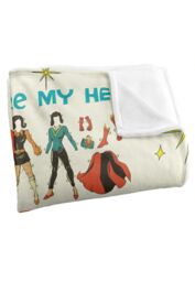 Warner Brothers Justice League Officially Licensed Silky Touch Super Soft Throw Blanket 152 x 127 cm in White - thumbnail 3