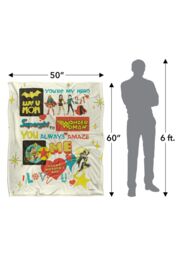 Warner Brothers Justice League Officially Licensed Silky Touch Super Soft Throw Blanket 152 x 127 cm in White - thumbnail 5