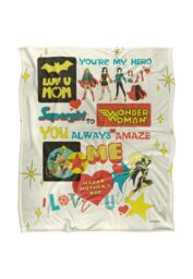 Warner Brothers Justice League Officially Licensed Silky Touch Super Soft Throw Blanket 152 x 127 cm in White - thumbnail 1