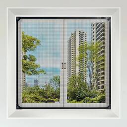 FLAVORA 70x130cm Magnetic Window Screen in Grey - Size: 1 - thumbnail 4
