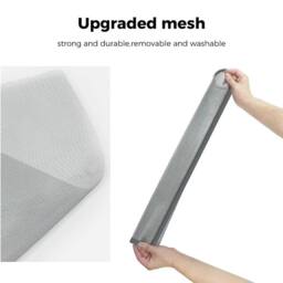 FLAVORA 70x130cm Magnetic Window Screen in Grey - Size: 1 - thumbnail 5