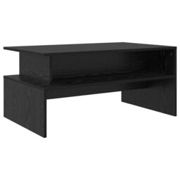 Berkfield Home Coffee Table Black oak 90 x 55 x 42.5 cm Engineered wood - thumbnail 2