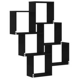 Berkfield Home Modern Black Oak Wall Cabinet - 78x15x92 cm - Made from Engineere - Size: 78 x 15 x 92 cm - thumbnail 5