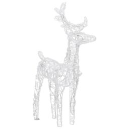 Berkfield Home Christmas Reindeers 4 pcs Blue 160 LEDs Acrylic - thumbnail 4