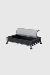 Living and Home Under Bed Steel Storage Organizer Basket Clothes Box with Wheels in Black - thumbnail 5