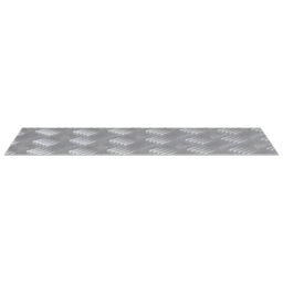 Berkfield Home Aluminium Checker Plates 4 pcs Anti-Slip 50x20 cm in Silver - Size: Medium - thumbnail 3