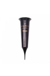 KDMD Black Spike Mam Grave Vase 32cm 5 Pack