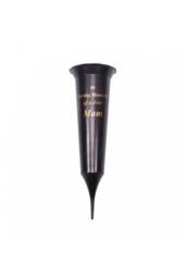 KDMD Black Spike Mam Grave Vase 32cm 5 Pack - thumbnail 2