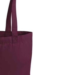 Westford Mill Premium Cotton Tote Bag in Burgundy - thumbnail 2