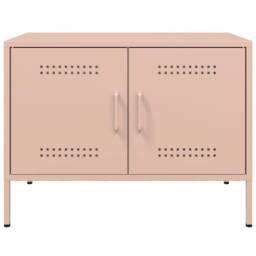 Berkfield Home TV Cabinets 2 pcs Pink 68x39x50.5 cm Steel - thumbnail 7