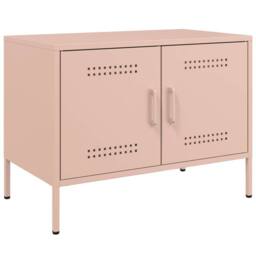 Berkfield Home TV Cabinets 2 pcs Pink 68x39x50.5 cm Steel - thumbnail 6