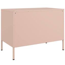 Berkfield Home TV Cabinets 2 pcs Pink 68x39x50.5 cm Steel - thumbnail 9