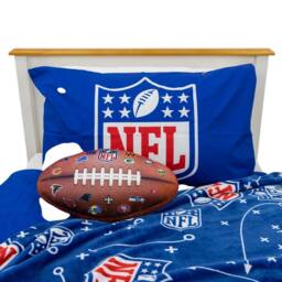 NFL Fleece Crest Blanket in Bright Blue - Size: Crib - thumbnail 2