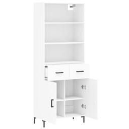 Berkfield Home Highboard White 69.5x34x180 cm Engineered Wood - thumbnail 4