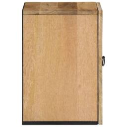 Berkfield Home Bathroom Wall Cabinet 38x33x48 cm Solid Wood Mango in Brown - Size: 38 x 33 x 48 cm - thumbnail 4