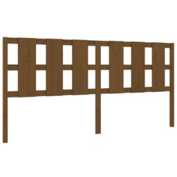 Berkfield Home Bed Headboard Honey Brown 205.5x4x100 cm Solid Wood Pine - thumbnail 2