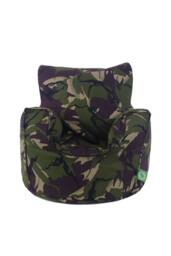 Bean Lazy Men's Cotton Green Army Camo Bean Bag Arm Chair with Beans Child / Teen size - Size: Large - thumbnail 1