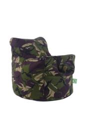 Bean Lazy Men's Cotton Green Army Camo Bean Bag Arm Chair with Beans Child / Teen size - Size: Large - thumbnail 2