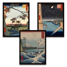 "Artery8 Wall Art Print Japan Woodblock Utagawa Framed Poster Pack of 3 - Size: W12"" x H16""" - thumbnail 2
