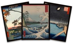"Artery8 Wall Art Print Japan Woodblock Utagawa Framed Poster Pack of 3 - Size: W12"" x H16""" - thumbnail 1